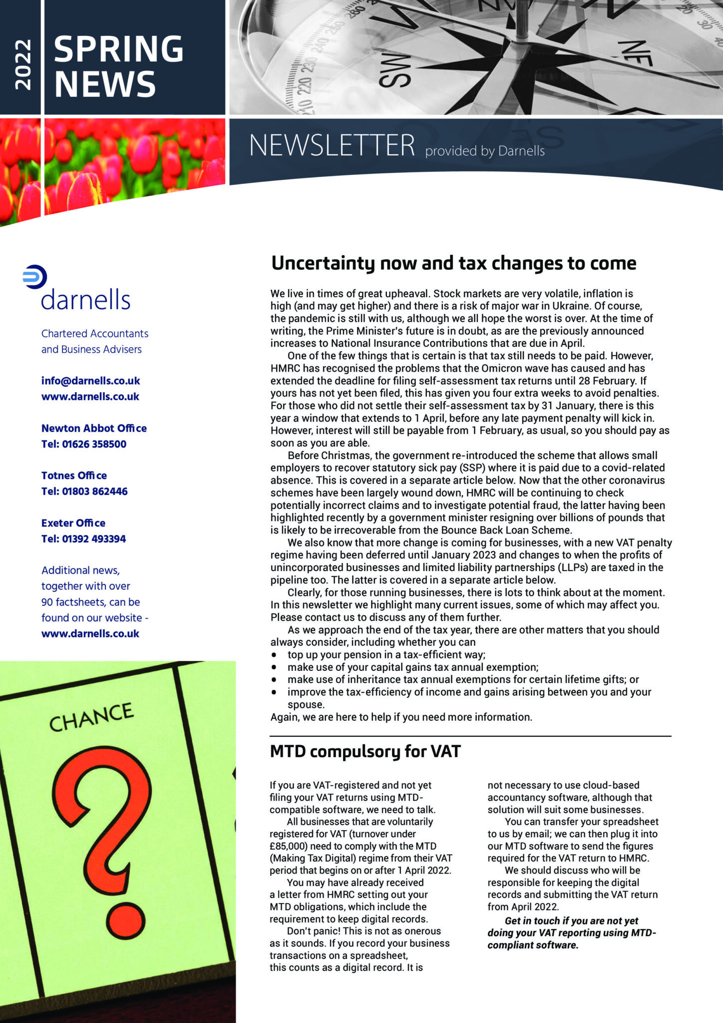 Spring News 2022 Cover