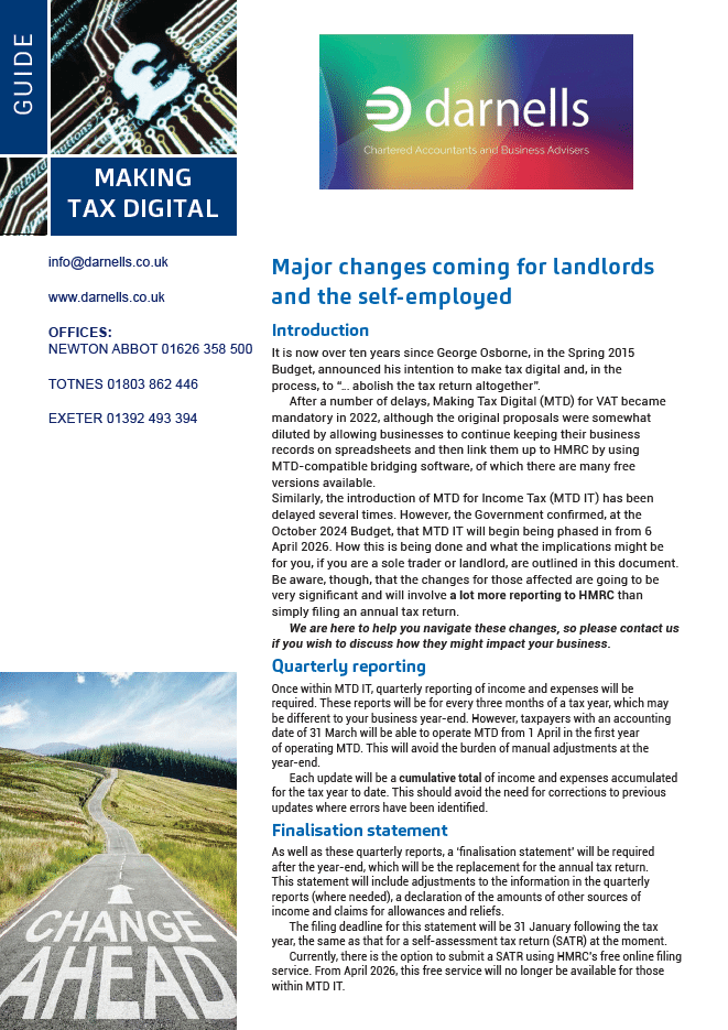 Making tax digital guide cover