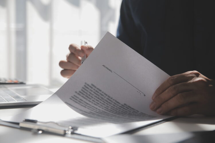 Business owner reviewing an HMRC information notice